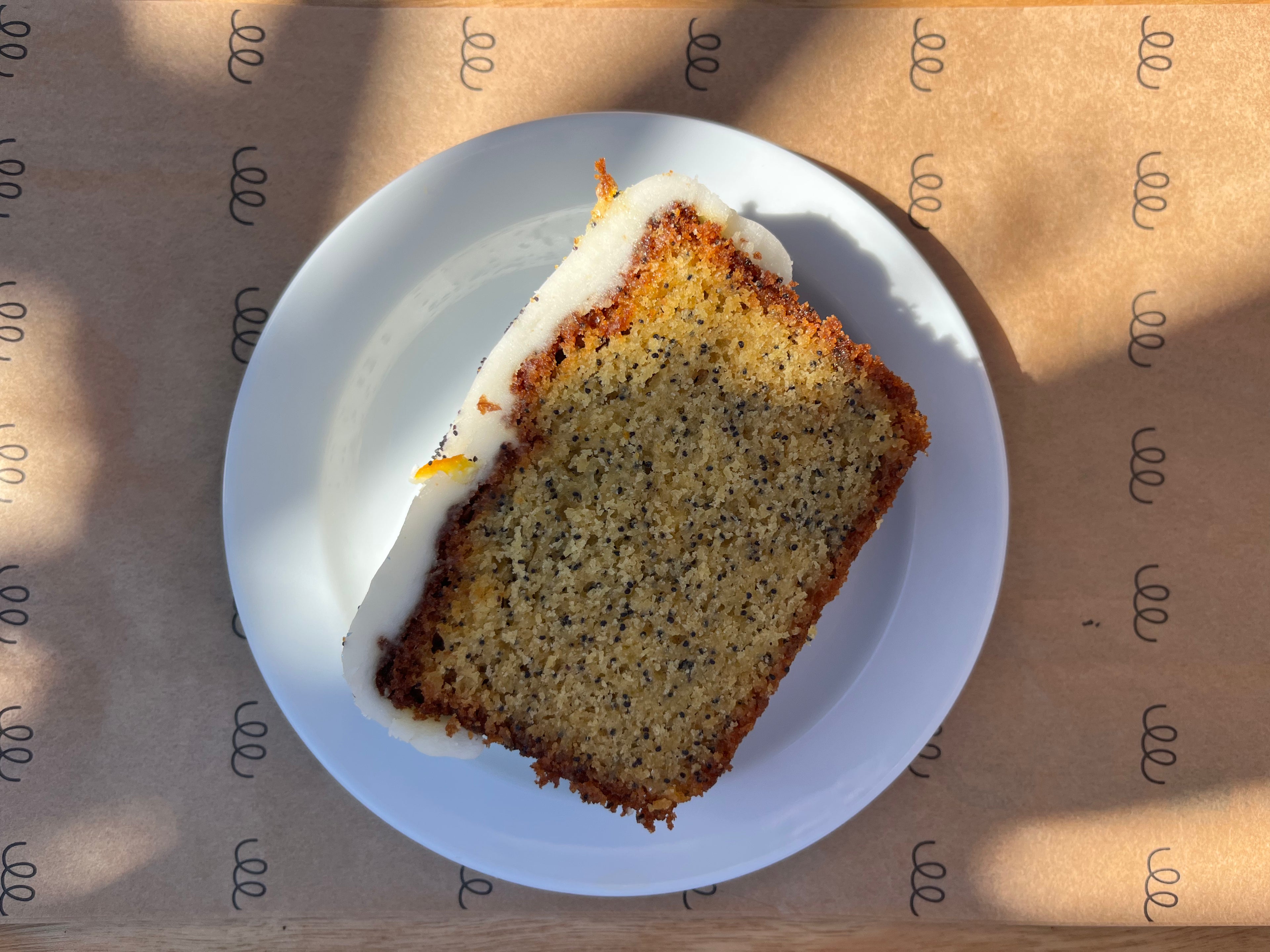 Budin de naranja y amapola